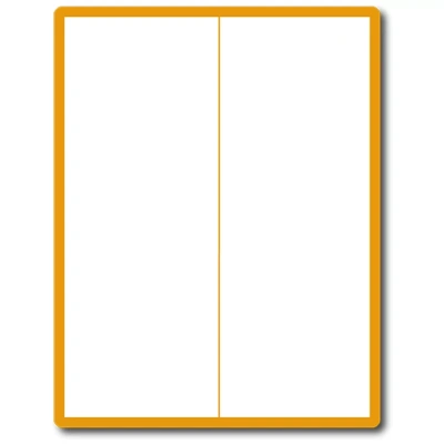 35 00501 - Print Etiketa A4, 105 mm x 297 mm, Žlutá reflexní, 2 etikety na archu, Balení - 100 ks
