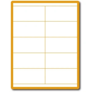 35 00024 – Print Etiketa A4, 105 mm x 57 mm, 10 etiket na archu, s horním/dolním okrajem – Balení 100 ks