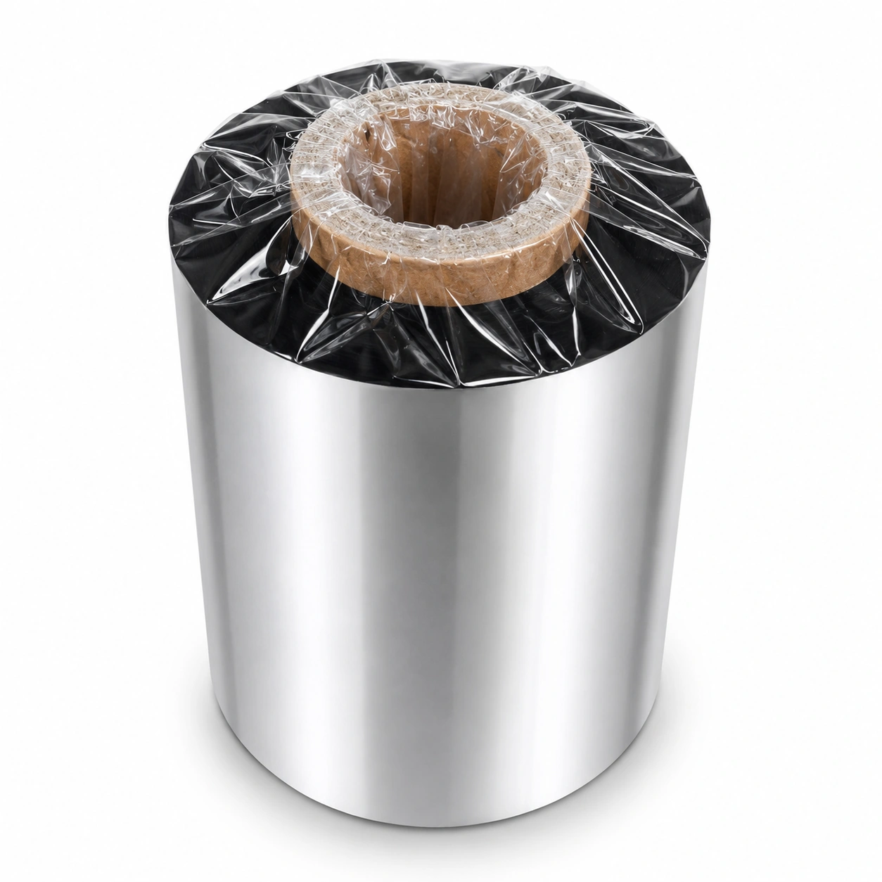 31 00202 – Termotransférová Fólia, PPA305/1, Vosk/Živica, Out, Čierna, 90 mm x 300 m, Dutinka 25 mm 1″