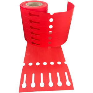 32 00941 – Etiketa zahradnická 17 mm x 200 mm, 6 – Produkce, Polypropylen, Rudá, Dutinka 40 m, 500 ks/kotouč, Průměr kotouče 73 mm