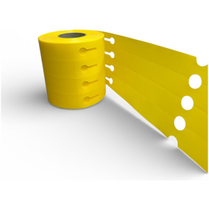 32 01171 – Etiketa záhradnícka 25 mm x 200 mm, 4 – Produkcia, Polypropylén, Žltá, Dutinka 40 mm, 500 ks/kotúč