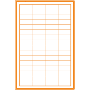 35 00060 – Print Etiketa A4, 48,5 mm x 16,9 mm, 64 etiket na archu – Balení 100 ks