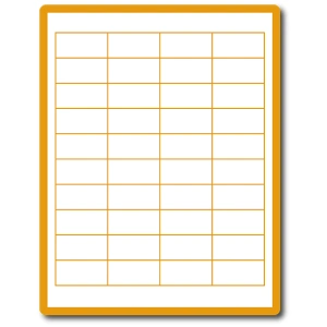 35 00114 – Print Etiketa A4, 48,5 mm x 25,4 mm, 40 etiket na archu, Odlepitelné lepidlo – Balení 100 ks