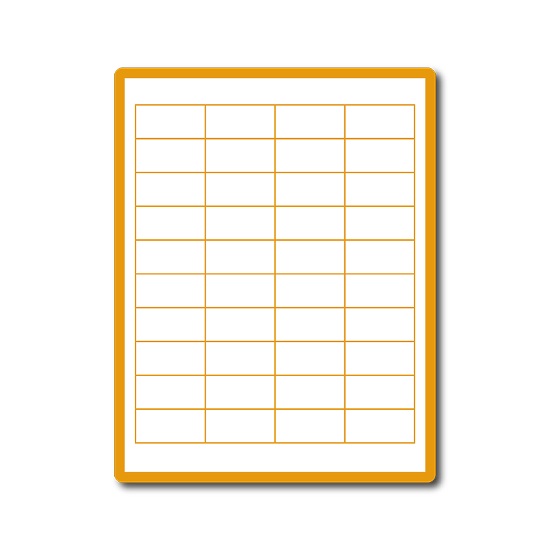 35 00114 – Print Etiketa A4, 48,5 mm x 25,4 mm, 40 etiket na archu, Odlepitelné lepidlo – Balení 100 ks