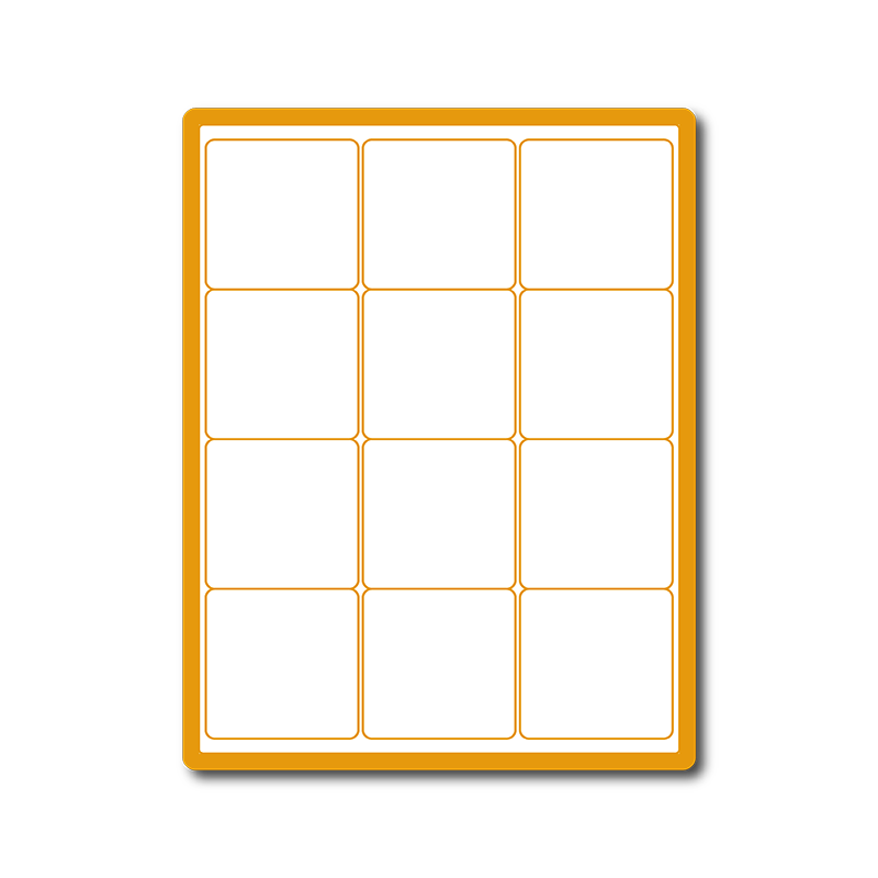 35 00555 - Print Etiketa A4, 66 mm x 70 mm, 12 etiket na archu, bez okrajov - Balení 100 ks
