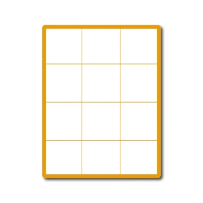 35 00497 - Print Etiketa A4, 70 mm x 74 mm, Žlutá reflexní, 12 etiket na archu, Balení - 100 ks