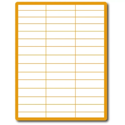 35 00284 - Print Etiketa A4, 70 mm x 16,9 mm, Stříbrná, Polyester, 24 etiket na archu, Balení - 20 ks