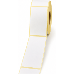 32 01271 – Termo Etiketa 60 mm x 80 mm, Thermo top, Bílá, Dutinka 40 mm, 2000 ks/kotouč, Permanentní lepidlo
