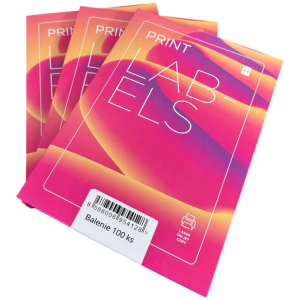 37 00330 – Krabica papierová na print etikety A4 / 100 ks, bez potlače, nelepené, neskladané, farebné