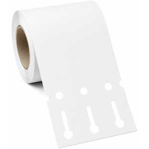 32 01294 – Etiketa zahradnická 33 mm x 163 mm, 3 – Produkce, Polypropylén, Bílá, Dutinka 40 mm, 1000 ks/kotouč