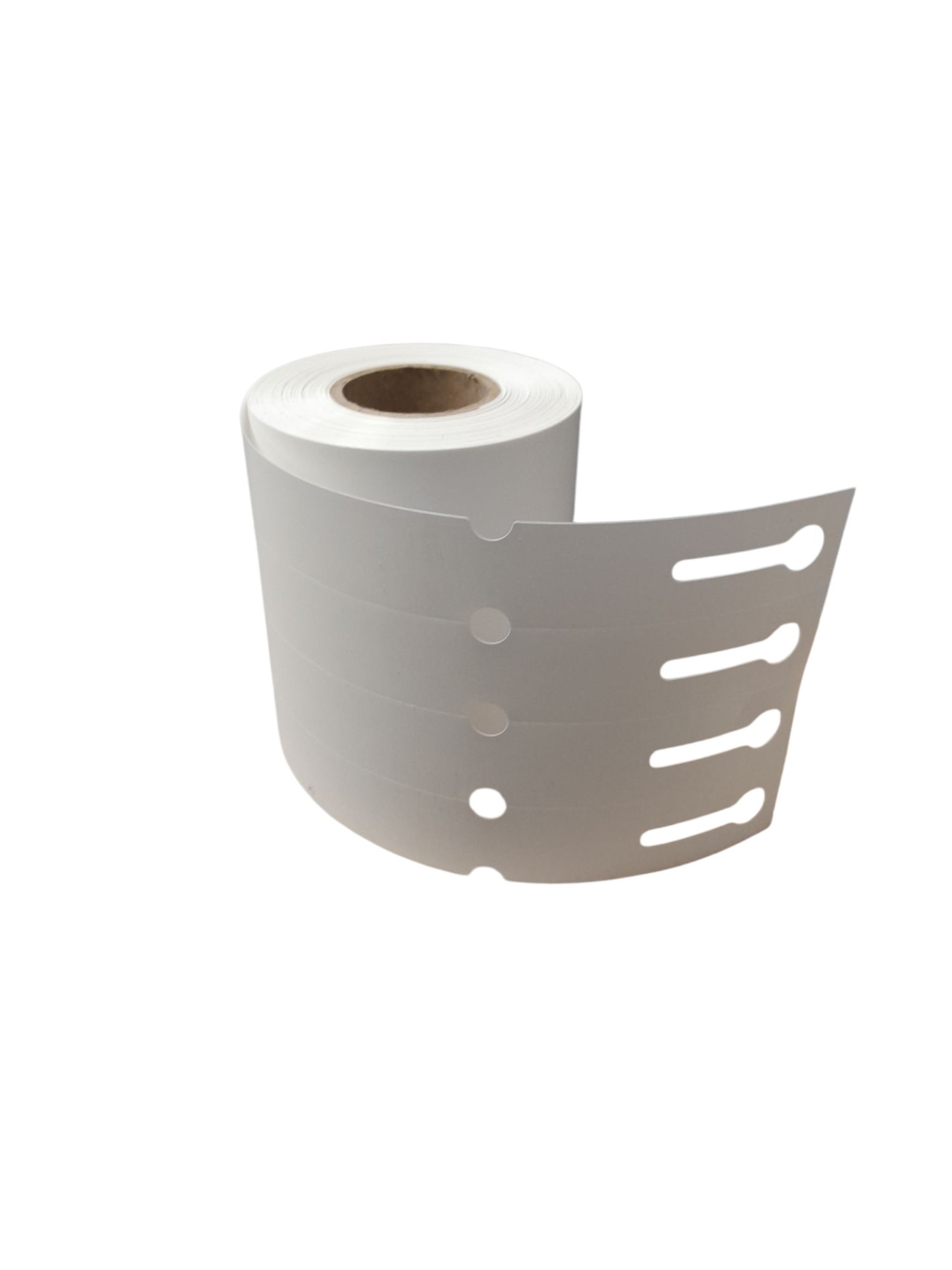 32 01288 – Etiketa zahradnická 25 mm x 200 mm, 4 – Produkce, Polypropylén, Bílá, Dutinka 40 mm, 1000 ks/kotouč