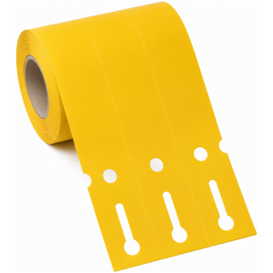 32 01292 – Etiketa zahradnická 33 mm x 163 mm, 3 – Produkce, Polypropylén, Žlutá, Dutinka 40 mm, 1000 ks/kotouč
